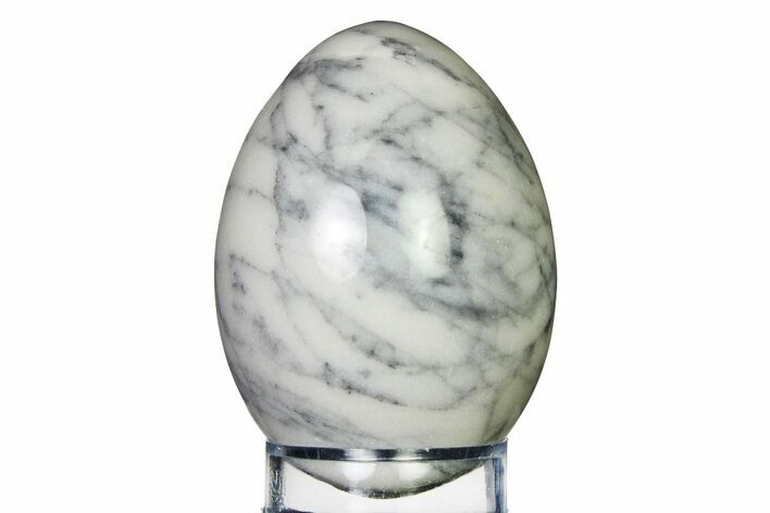 Polished Gray Marble Egg - Philippines #322429